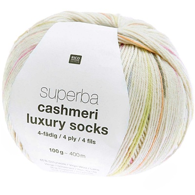 Superba Cashmeri Luxury Socks 4 ply , Pastel