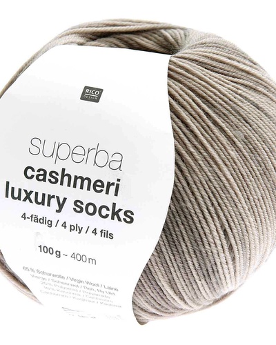 Superba Cashmeri Luxury Socks 4 ply , Light Gray
