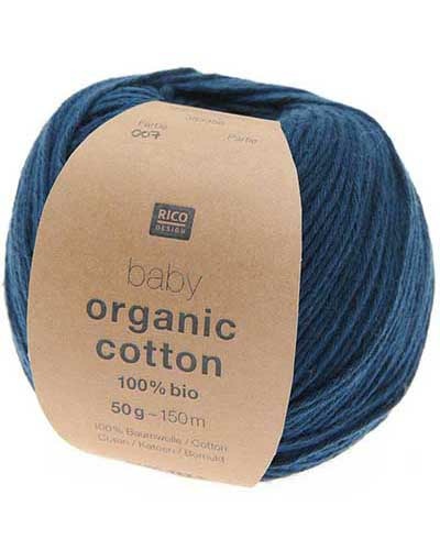 Baby Organic Cotton navy 20x50