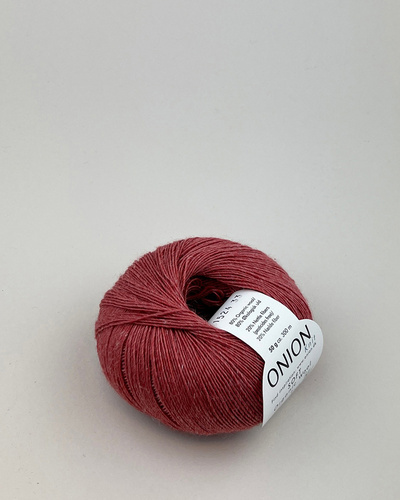 Soft Organic Wool+Nettles  Marsala rød