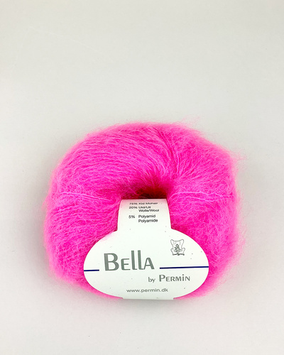 Bella mohair Neon pink