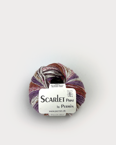 Scarlet Print lila/rust