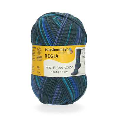 4-Ply Color 100g, green stripes color